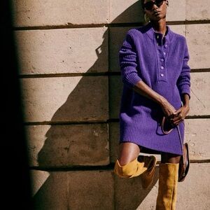 Sezane Luan Dress Violet - Size S